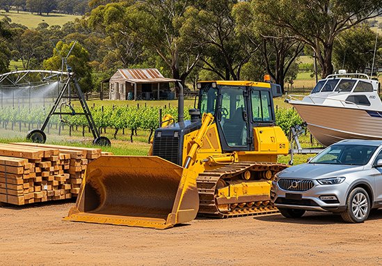Commercial vehicle and machinery financed through Kanova Loans in Australia
